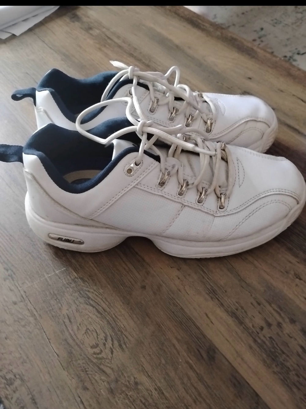 FUBU White and Navy Men's Athletic Sneakers